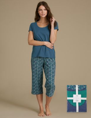 Pure Cotton Printed Short Sleeve Pyjama Set